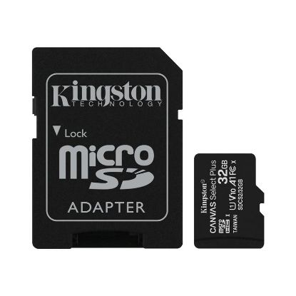  Зображення Карта пам'яті Kingston microSD   32GB C10 UHS-I R100MB/s + SD 